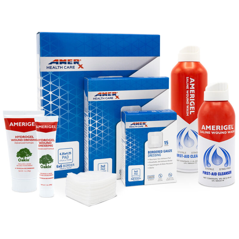 Amerigel Hydrogel Wound Dressing 1 Oz - Self-Adhesive With Zinc Acetate, Clear Gel